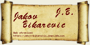 Jakov Bikarević vizit kartica